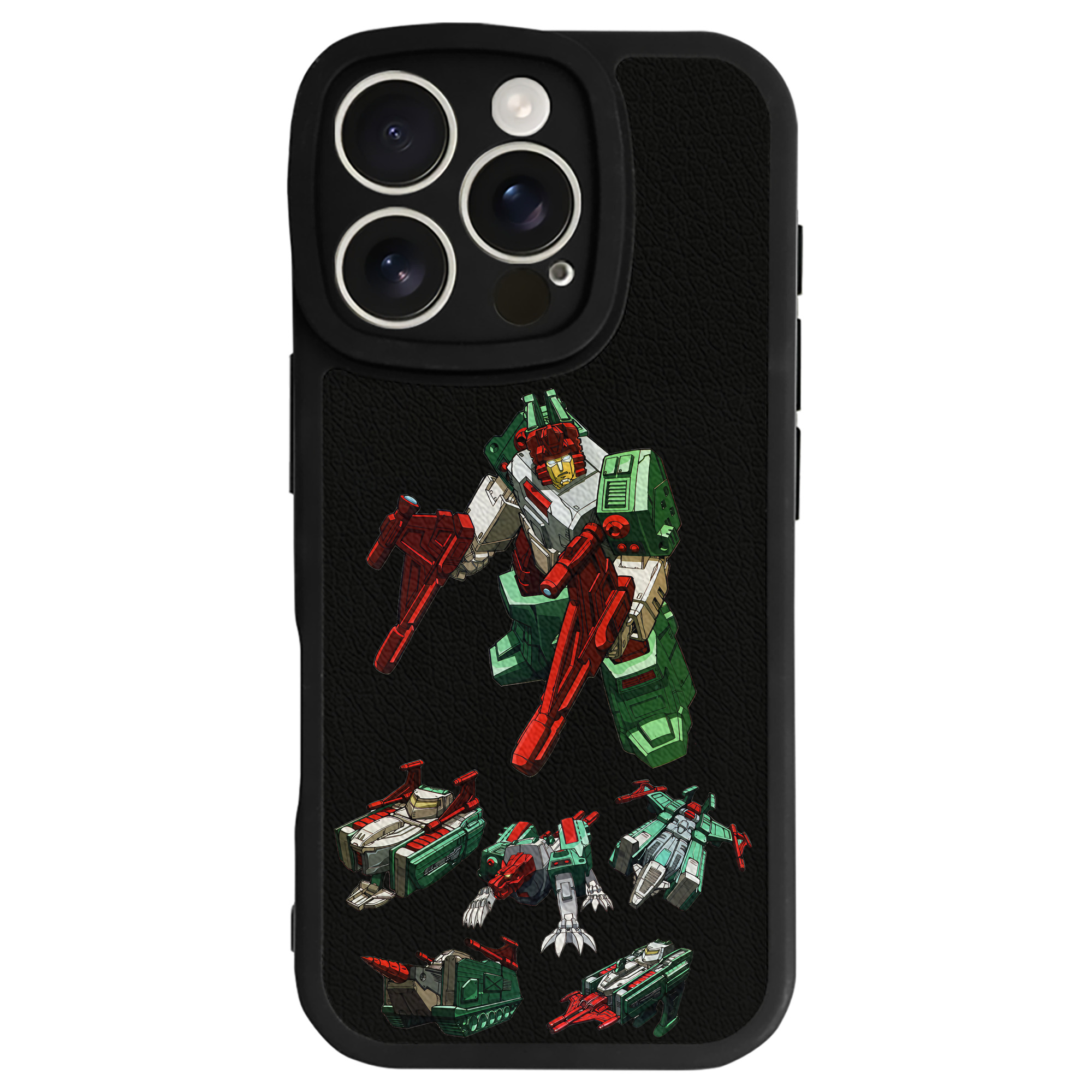 （画像用） Transformers トランスフォーマー 【iPhone 16シリーズ対応】シリコンスマホケース（レザー調） 材質：シリコン